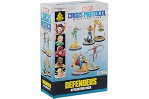Asmodee Marvel: Crisis Protocol Defenders Affiliation Pack - Includes Doctor Strange, Wong, Daredevil, Luke Cage & Iron Fist,