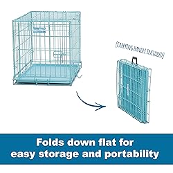 MidWest Homes for Pets Single Door Blue Folding