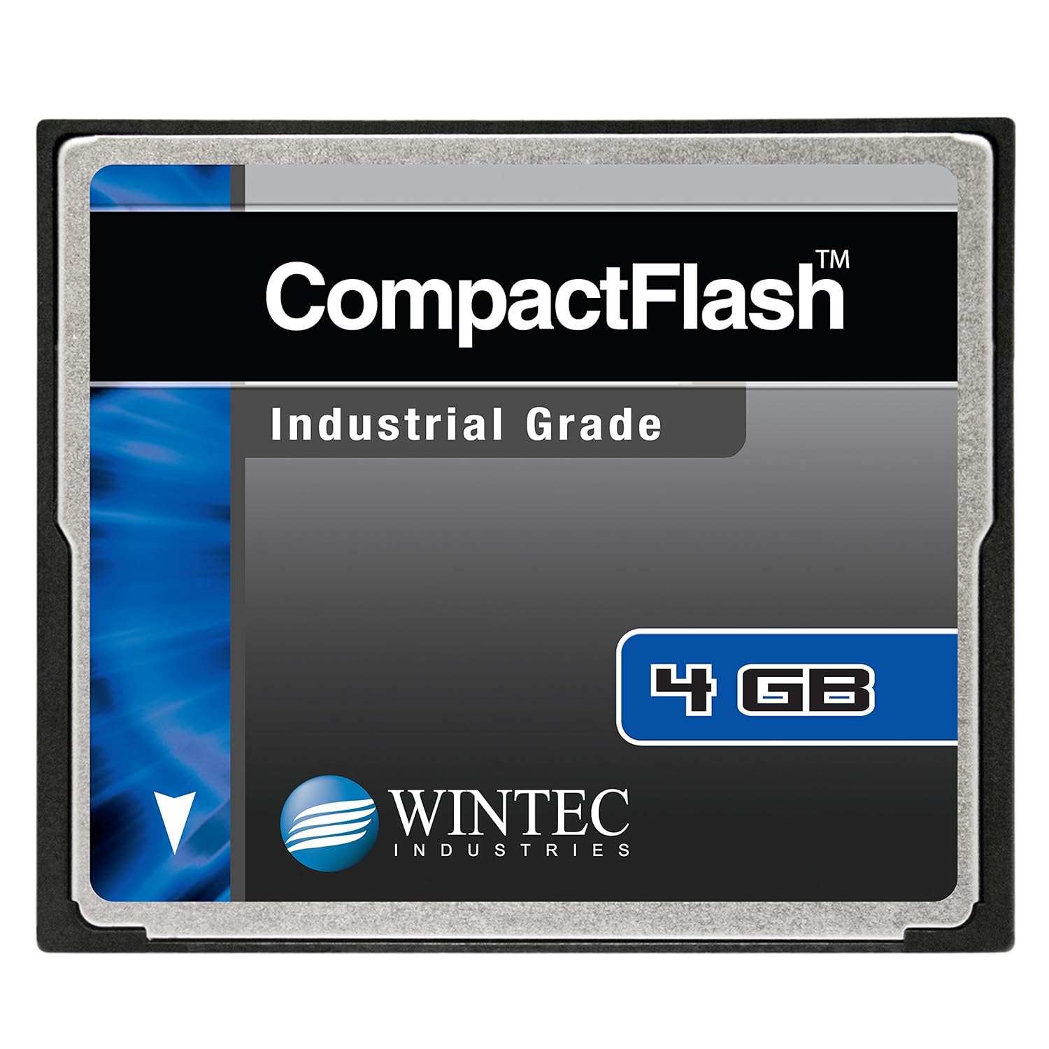 Wintec Compact Flash Card Industrial Grade SLC Nand 4GB, Black