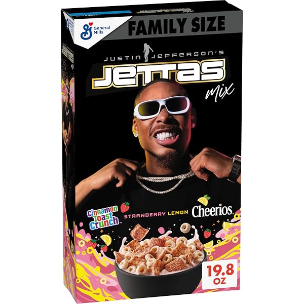 JUSTIN JEFFERSON’S JETTAS MIX CEREAL, CINNAMON TOAST CRUNCH...