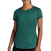 Head Womens Halfcourt Short Sleeve T-Shirt, Slim Fit, Stretch Midweight Material, Moisture-Wicking