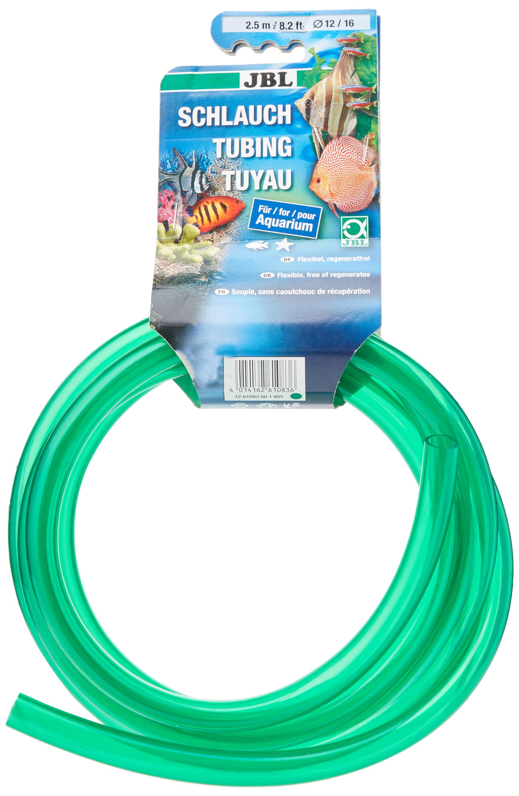JBL Tube 2.5 m in length, 12/16 mm diameter, green , Water hose for aquariums โ image 1