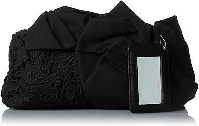 Amazon リエンダ クラッチバッグ レース ブラック クラッチバッグ
