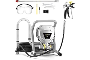 InoKraft MaXpray M1 Airless Paint Sprayer, High Efficiency, Thinning-Free, Minimal Overspray, for Home Exterior & House Interior DIY Painting Projects, with Paint Sprayer Accessories
