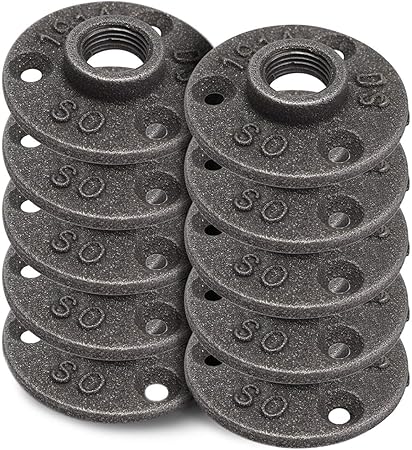 Brooklyn Pipe 10 Pack 3 4 Floor Flange Iron Pipe Floor Threaded
