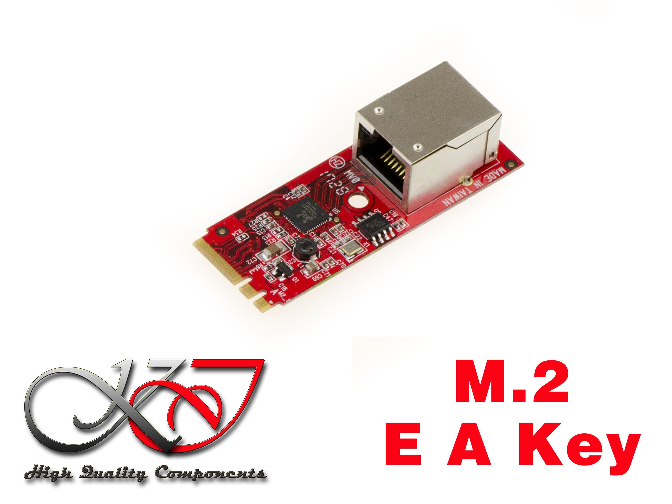 KALEA-INFORMATIQUE M2 controller card (M.2 NGFF A Key or E Key) 1 GIGABIT ethernet RJ45 LAN port on card