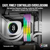 Corsair Vengeance RGB DDR5 32GB (2x16GB) 6000MHz CL36 RAM White view 5