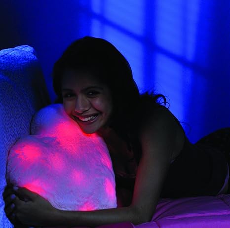 Amazon Com Bright Light Pillow As Seen On Tv Pink Beating Heart