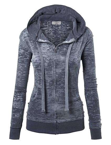 women's thermal zip up hoodie