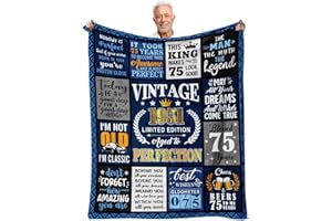 Gkyuobaly 75th Birthday Gift for Men,75 Year Old Birthday Gift for Men,Gifts for 75 Year Old Birthday Man,75th Birthday Decor