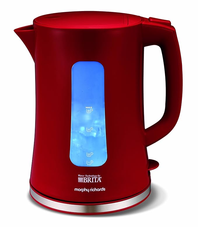 Morphy Richards 120001 Accents Brita Filter Jug Kettle Red Amazon.co