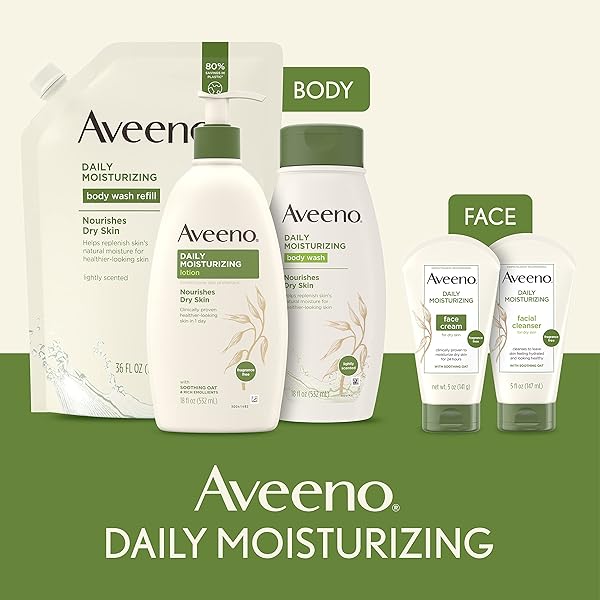 AVEENO DAILY MOISTURIZING BODY WASH, 12 FL OZ
