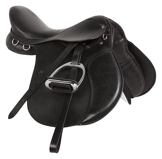 AceRugs Premium Eventing Black Leather Show Jumping