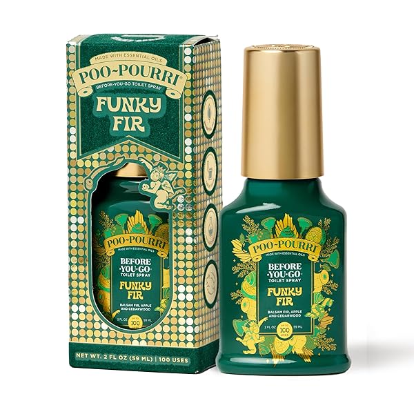POO-POURRI HOLIDAY BEFORE-YOU-GO TOILET SPRAY, FUNKY FIR, 2...