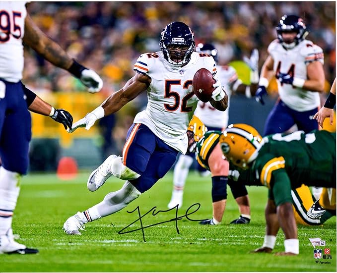 Khalil Mack Chicago Bears Autographed 16 X 20 Touchdown Vs Green Bay Packers Photograph Autographed Nfl Photos At Amazon S Sports Collectibles Store