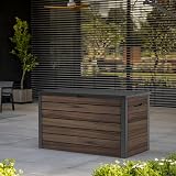 Keter Signature Ontario 575L Outdoor Storage Box Rosewood Weather Resistant view 2