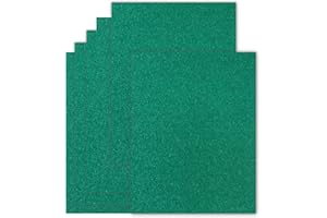 BAZYROCK 20 Sheets Green Glitter Cardstock 8.5 x 11 Inches, Heavyweight 250gsm Premium Sparkling Card Stock Paper for Card Making DIY Craft Party Decoration School Student Supplies (Green)