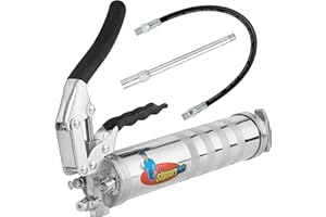 Slippery Pete Pistol Grip Grease Gun - Long Lasting Heavy Duty Steel Construction - Lubricate Tractors, RV's and Cars - Uses 14 Ounce Grease Cartridges