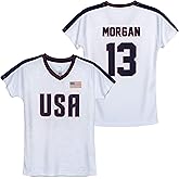 Icon Sports USWNT Player T Shirt – Girls’ Official U.S. Women’s National Soccer Team Association USA Flag Football Tee Top USWP115PT-W2-USWP115PT-W2-MOR YXS