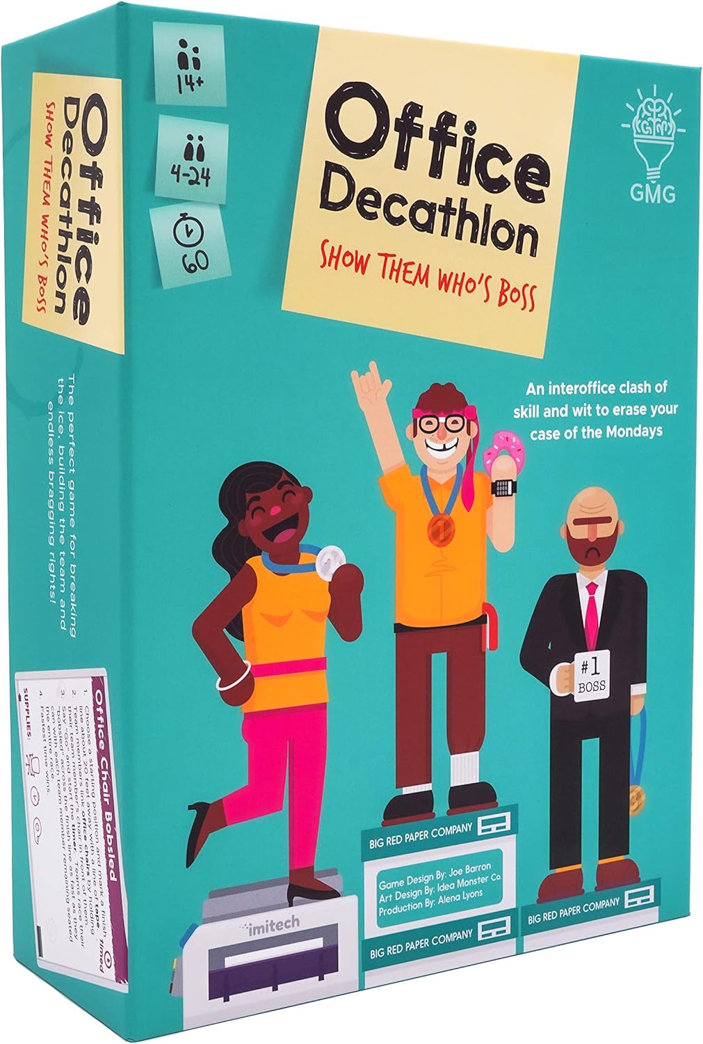 Office Decathlon Game by Gray Matters Games, Office Game with Olympic-Inspired Team Building & Fun Ice Breakers for Office or Work from Home Meetings | Instructions to use on Zoom are Available |