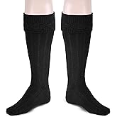 Allsafe Traders Scottish Bubbles And Square Kilt Hose for Men, Ribbed Socks for USA Shoe Sizes