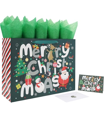Fun Little Toys 30Pcs Christmas Gift Bags, Shopping, Parties, Wedding