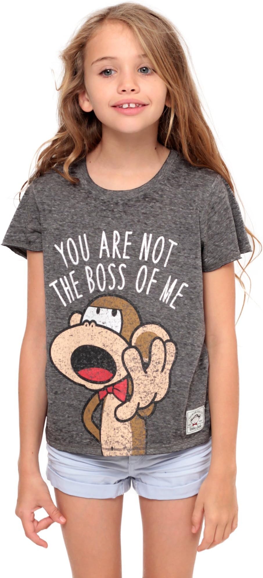 Bobby Jack You are Not The Boss of Me - Crop Top - Charcoal