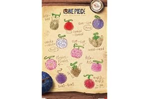 Netflix One Piece: Season 2 (2026) - Devil Fruit Grid Wall Poster, 34L" x 22.4W", Premium Unframed Version