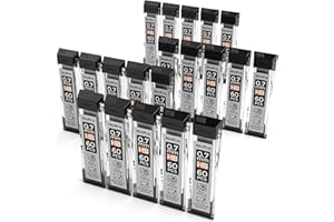 Nicpro 1200 PCS Lead Refills 0.7mm HB #2 Break Resistant Mechanical Pencil Refills 0.7 mm, 60 Pack Per Tube, 20 Tubes