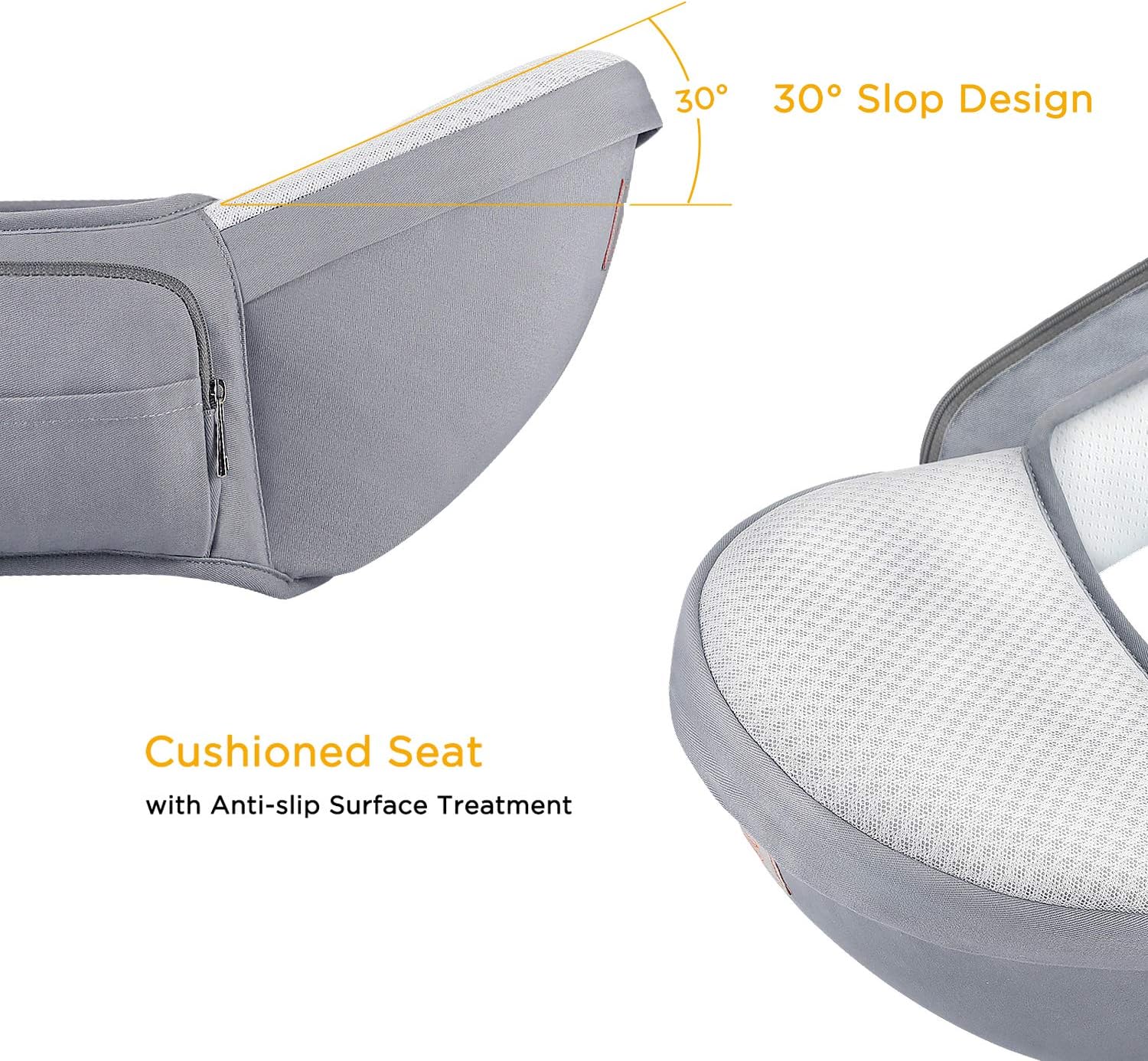 Gagaku Porte Bebe Siege De Hanche Avec Double Ceinture A Taille Reglable Ergonomique Ventral Tabouret 4 Positions Pour Bebe 0 36 Mois Porte Bebes Ventraux Bebe Puericulture