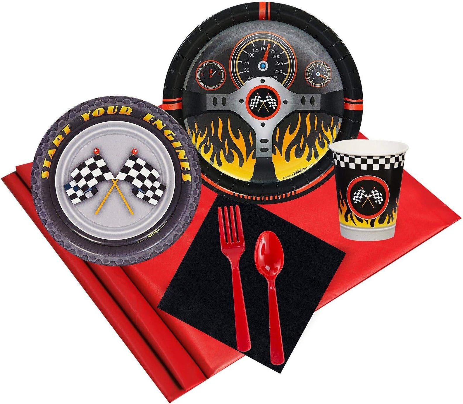 BirthdayExpress Racecar Racing Party Party Pack (24)