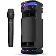 Sony ULT Tower 10 Bluetooth Karaoke Party Speaker with Powerful Bass, 360° Sound and Party Lights, Included Wireless Microphone – New