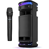 Sony ULT Tower 10 Bluetooth Karaoke Party Speaker with Powerful Bass, 360° Sound and Party Lights, Included Wireless Microphone – New