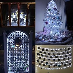 66Ft 200LED Red and White LED Fairy Lights Plug