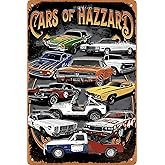 Vintage Racing Car Tin Sign, Retro Garage Metal Sign, Car Lover Gift,Wall Decor for Man Cave,Cars Room,Bar, Cafes Pubs,Outdoor Patio 8x12 Inches (Car Show)