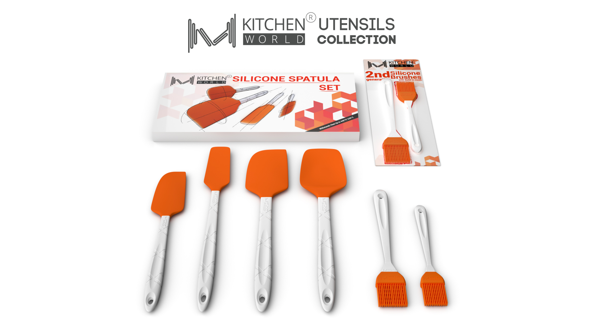6 KITCHEN+WORLD+Silicone+Barbecue+Marinating