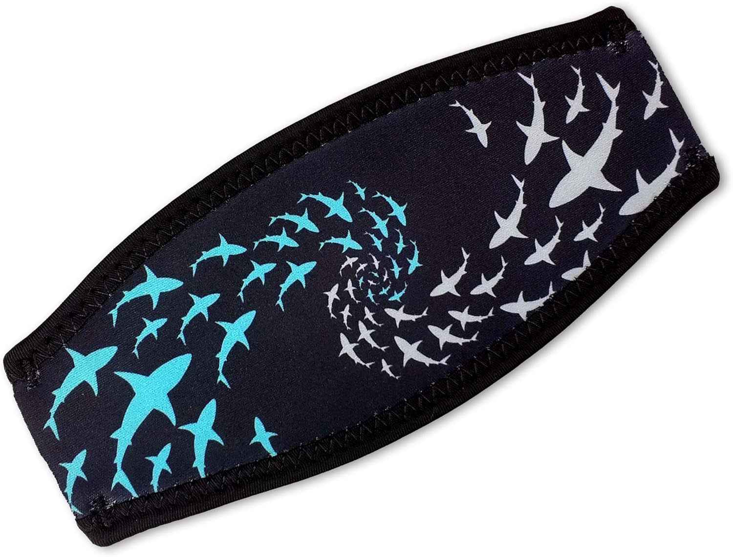 Flow Scuba Gear - Neoprene Cover for Dive and Snorkel Mask Strap (Sharknado) : Sports & Outdoors