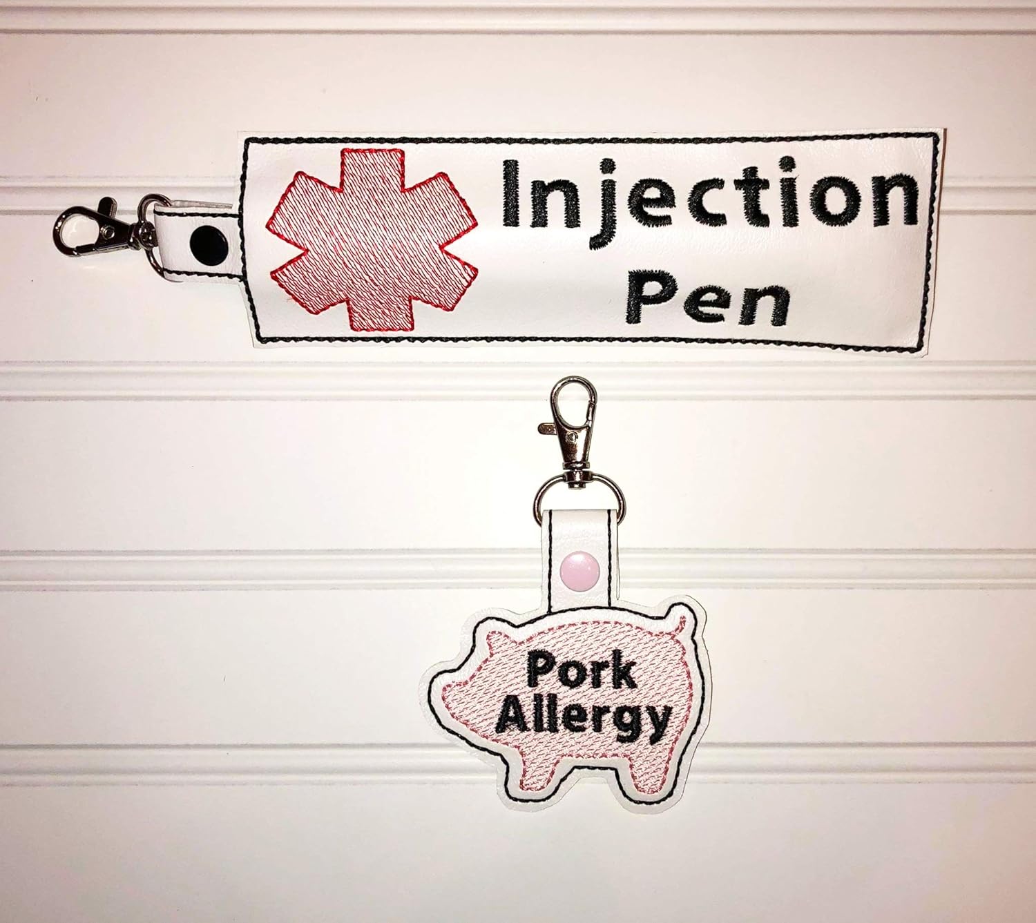 Pork Allergy Injection Pen Gift Set Back Pack Key Chain