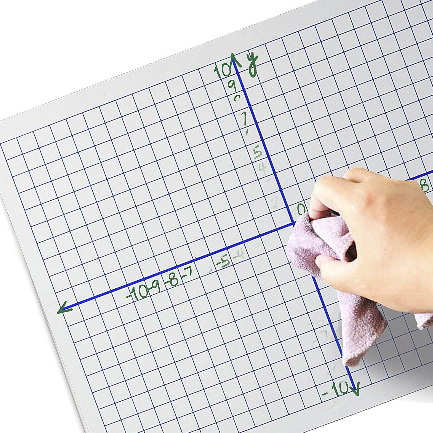 Dry Erase XY Axis Lap Board 9”X12” | Interactive Learning Coordinate Grid Whiteboard (Double Sided) : Office Products