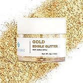 Sweets Indeed Gold Edible Glitter, Perfect for Drinks, Cocktails, Beverages & Cake Decorating, Dessert Cake Topper, 4 grams (
