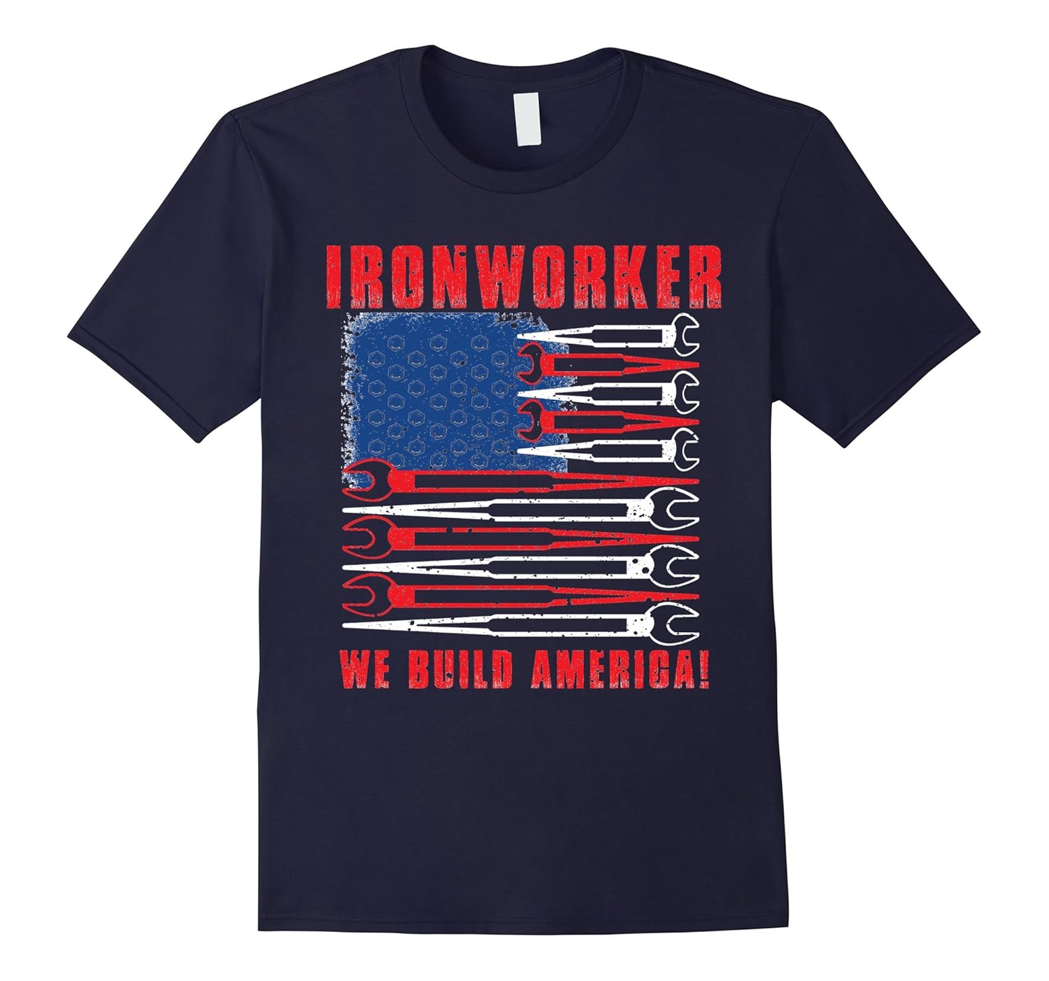 BeeTee: We Build America - Ironworker T-Shirt-ANZ