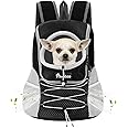 Pawaboo Pet Dog Carrier Backpack, Puppy Dog Travel Front Carrier for Small Medium Dogs Cats, Adjustable Breathable Dog Carryi