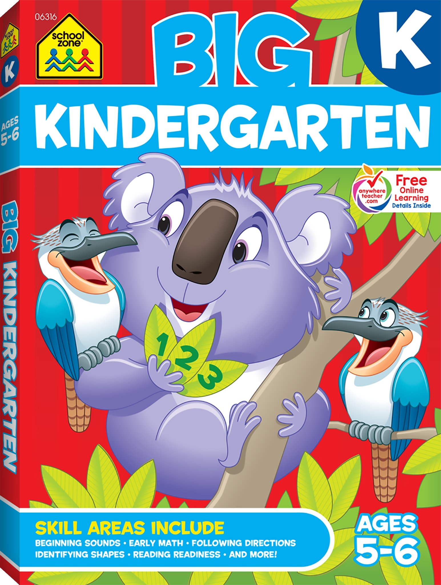 Big Kindergarten Workbook 320 Pages Outstanding Quality Prepares Ages 56 New 9780887431463 eBay