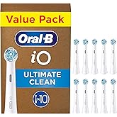 Oral-B iO Series Ultimate Clean, Original Replacement Round Brush Heads, with Crisscross Bristles for Advanced Deep Cleaning and Plaque Removal, Designed for Oral-B iO Electric Toothbrushes, 10