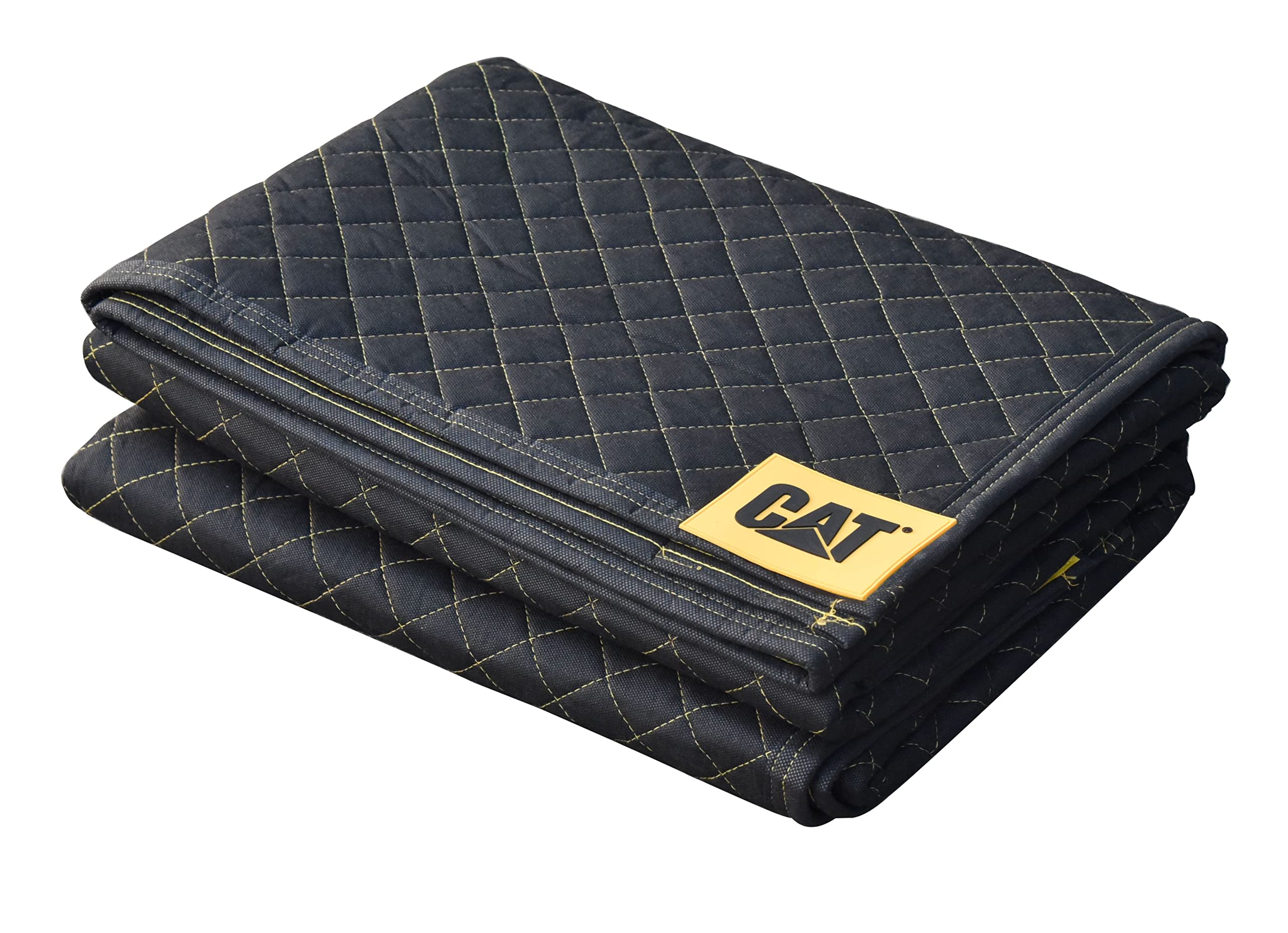 Photo 1 of Cat 980411N Heavy Duty Moving Blanket, Non-Woven Utility Cover with Quilted Padding, Cargo Protection, Storage Furniture Packing 72 Inch by 60 Inch-980411N, Black