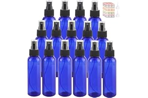 YEUIKERR 36 Pack Blue Plastic Spray Bottles 8 oz Small Spray Bottle Fine Mist Cleaning Spray Bottles, 8 oz Empty Sprays Bottl