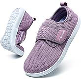 YESWIN Diabetic Walking Shoes for Women Wide Toe Box Non Slip Comfortable Breathable Zero Drop Barefoot Shoe with Adjustable Strap for Neuropathy, Edema, Swollen Feet, Elderly, Pregnancy