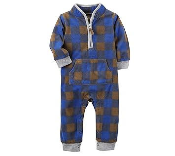 blue plaid jumpsuit