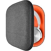 Geekria Shield Headphones Case Compatible with Bang & Olufsen Beoplay HX, H95, H9 3rd Gen, H9i, H8, H6, Replacement Hard Shell Travel Carrying Bag with Cable Storage (Dark Grey)