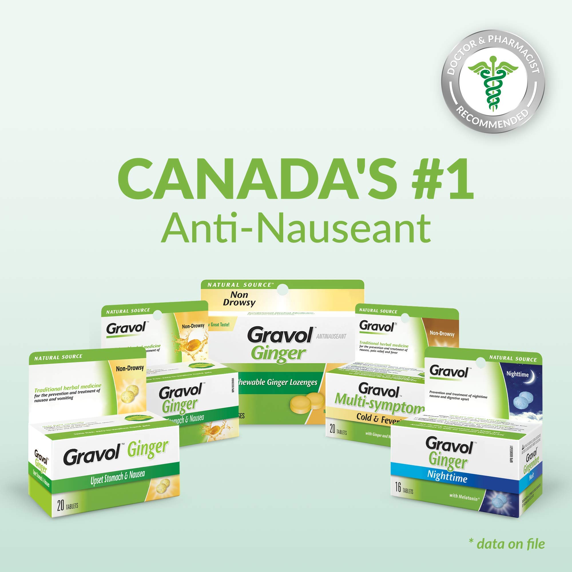 Certified Organic Ginger GRAVOL NATURAL SOURCE (20 Tablets